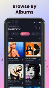 اسکرین شات 5 برنامه Play Song Offline Music Player