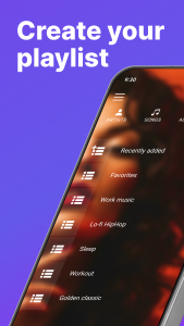 اسکرین شات 2 برنامه Audio & Music Player MP3