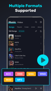 اسکرین شات 2 برنامه Offline Music Player & Videos