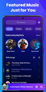 اسکرین شات 3 برنامه Music Player Offline & MP3