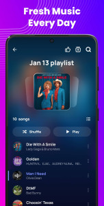 اسکرین شات 3 برنامه Music Player Offline & MP3