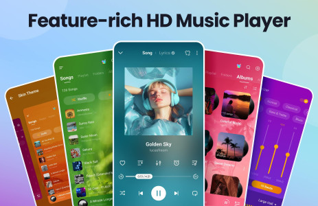 اسکرین شات 1 برنامه Music Player & MP3 Player