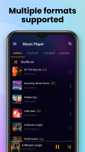 اسکرین شات 2 برنامه Music Player & MP3 Player
