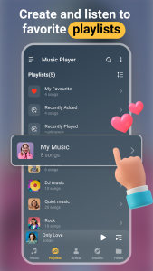 اسکرین شات 2 برنامه Music player - MP3 player