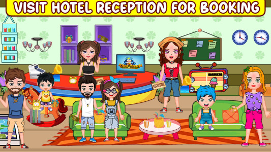 اسکرین شات 2 بازی My FamilyTown Fun Beach Picnic