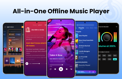 اسکرین شات 1 برنامه Offline Music Player: Play MP3