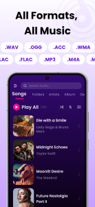 اسکرین شات 2 برنامه Offline Music Player: Play MP3
