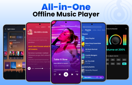 اسکرین شات 1 برنامه Offline Music Player: Play MP3
