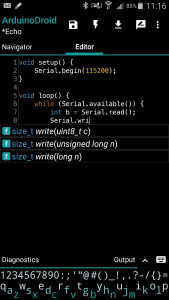اسکرین شات 1 برنامه ArduinoDroid - Arduino/ESP IDE