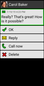 اسکرین شات 4 برنامه BIG SMS for Seniors