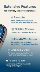 اسکرین شات 2 برنامه Tape-a-Talk Voice Recorder