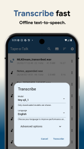 اسکرین شات 3 برنامه Tape-a-Talk Voice Recorder