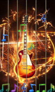 اسکرین شات 4 برنامه Guitar Touch ( Play on Wallpaper )