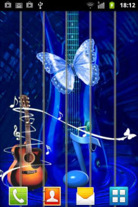 اسکرین شات 1 برنامه Guitar Touch ( Play on Wallpaper )