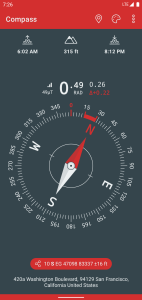 اسکرین شات 4 برنامه Compass & Altimeter