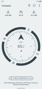 اسکرین شات 5 برنامه Compass & Altimeter