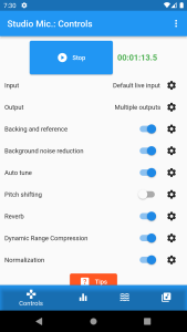اسکرین شات 5 برنامه Studio Microphone/Recorder
