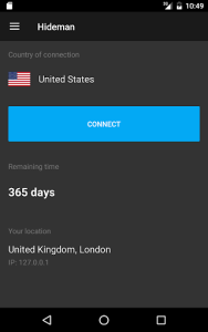 اسکرین شات 7 برنامه Hideman VPN