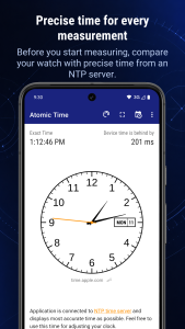 اسکرین شات 1 برنامه Atomic Clock & Watch Accuracy