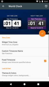 اسکرین شات 3 برنامه World Clock Widget