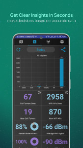 اسکرین شات 5 برنامه Coverage - Cell and WiFi Test