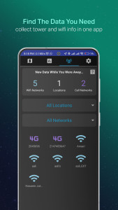 اسکرین شات 2 برنامه Coverage - Cell and WiFi Test