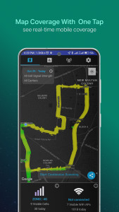 اسکرین شات 3 برنامه Coverage - Cell and WiFi Test