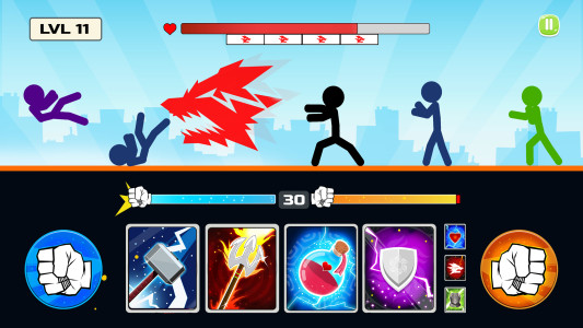 اسکرین شات 4 بازی Stickman Fighter : Mega Brawl
