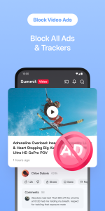 اسکرین شات 5 برنامه Quetta - Video Adblock Browser