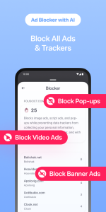 اسکرین شات 2 برنامه Quetta - Video Adblock Browser