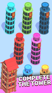 اسکرین شات 1 بازی Tower Sort