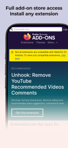 اسکرین شات 3 برنامه Waterfox: Private Web Browser