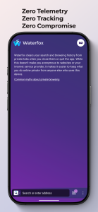 اسکرین شات 1 برنامه Waterfox: Private Web Browser
