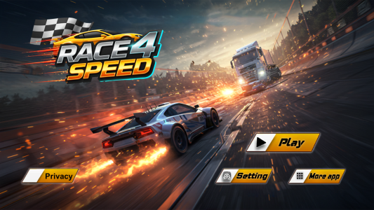 اسکرین شات 1 برنامه Race4Speed: Fast Car Drive