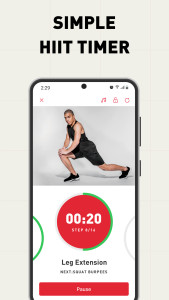 اسکرین شات 1 برنامه HIIT • Workouts & Timer