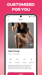 اسکرین شات 8 برنامه Workout for Women: Fit & Sweat