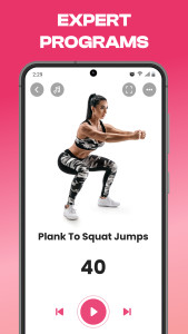 اسکرین شات 6 برنامه Workout for Women: Fit & Sweat