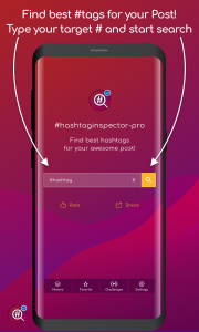 اسکرین شات 1 برنامه Hashtag Inspector PRO