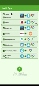 اسکرین شات 1 برنامه Health Sync