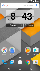 اسکرین شات 5 برنامه Retro Clock Widget