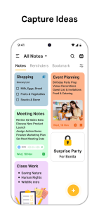 اسکرین شات 1 برنامه Notes: Color Notepad, Notebook