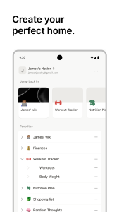 اسکرین شات 2 برنامه Notion: Notes, Tasks, AI