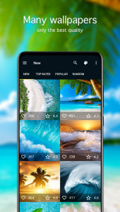 اسکرین شات 2 برنامه ⁦Ocean Wallpapers 4K⁩