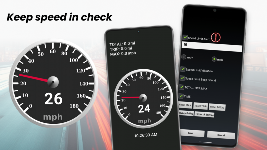 اسکرین شات 2 برنامه GPS Speedometer