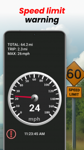 اسکرین شات 5 برنامه GPS Speedometer