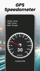 اسکرین شات 3 برنامه GPS Speedometer