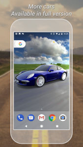 اسکرین شات 4 برنامه 3D Car Live Wallpaper Lite