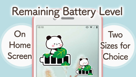 اسکرین شات 1 برنامه Battery widget MochimochiPanda