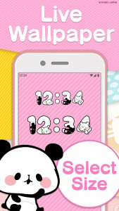 اسکرین شات 8 برنامه Digital Clock Mochimochi Panda
