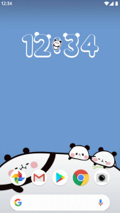 اسکرین شات 3 برنامه Panda Clock: Digital Widget